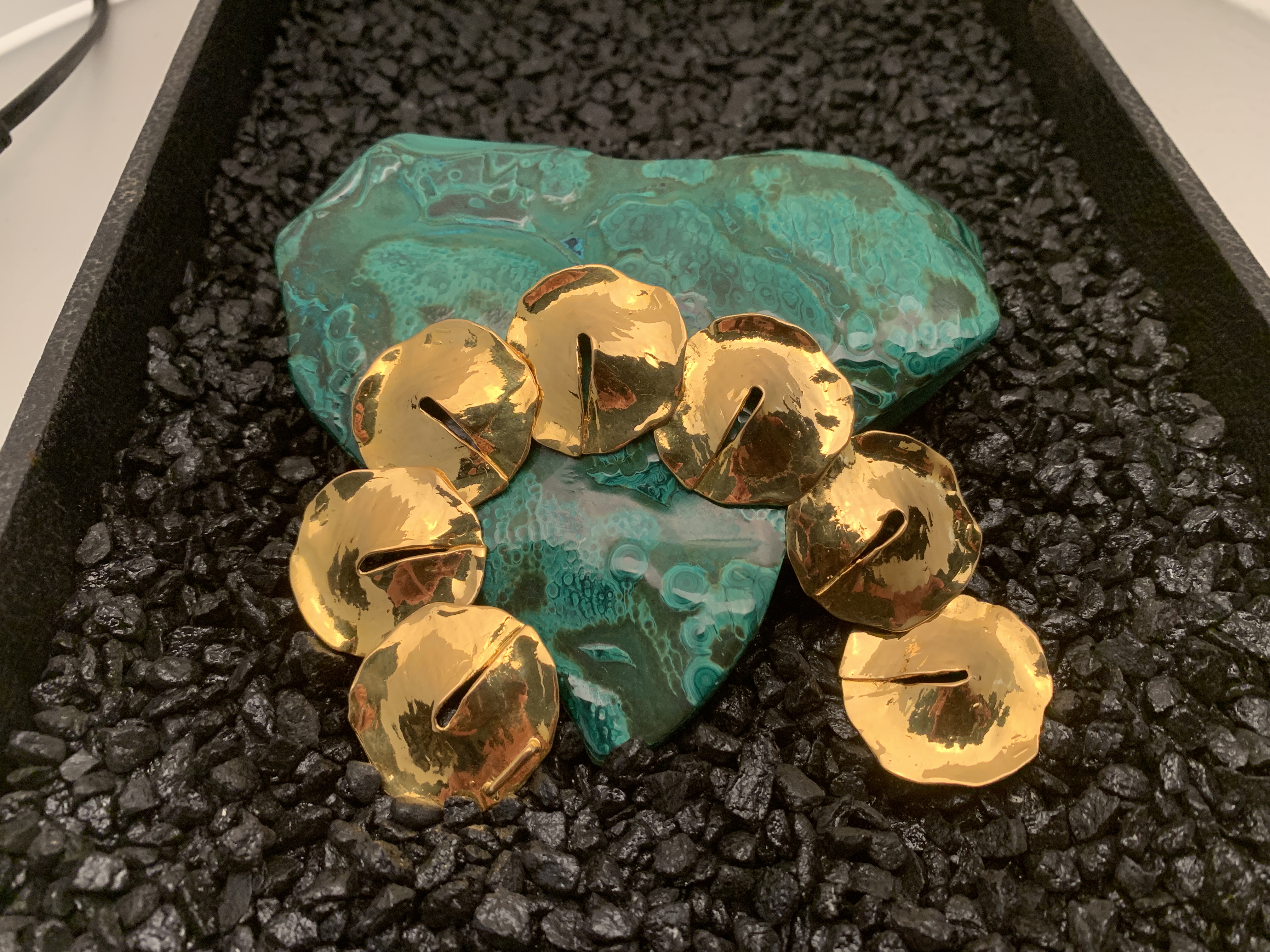 gold lilypad bracelet