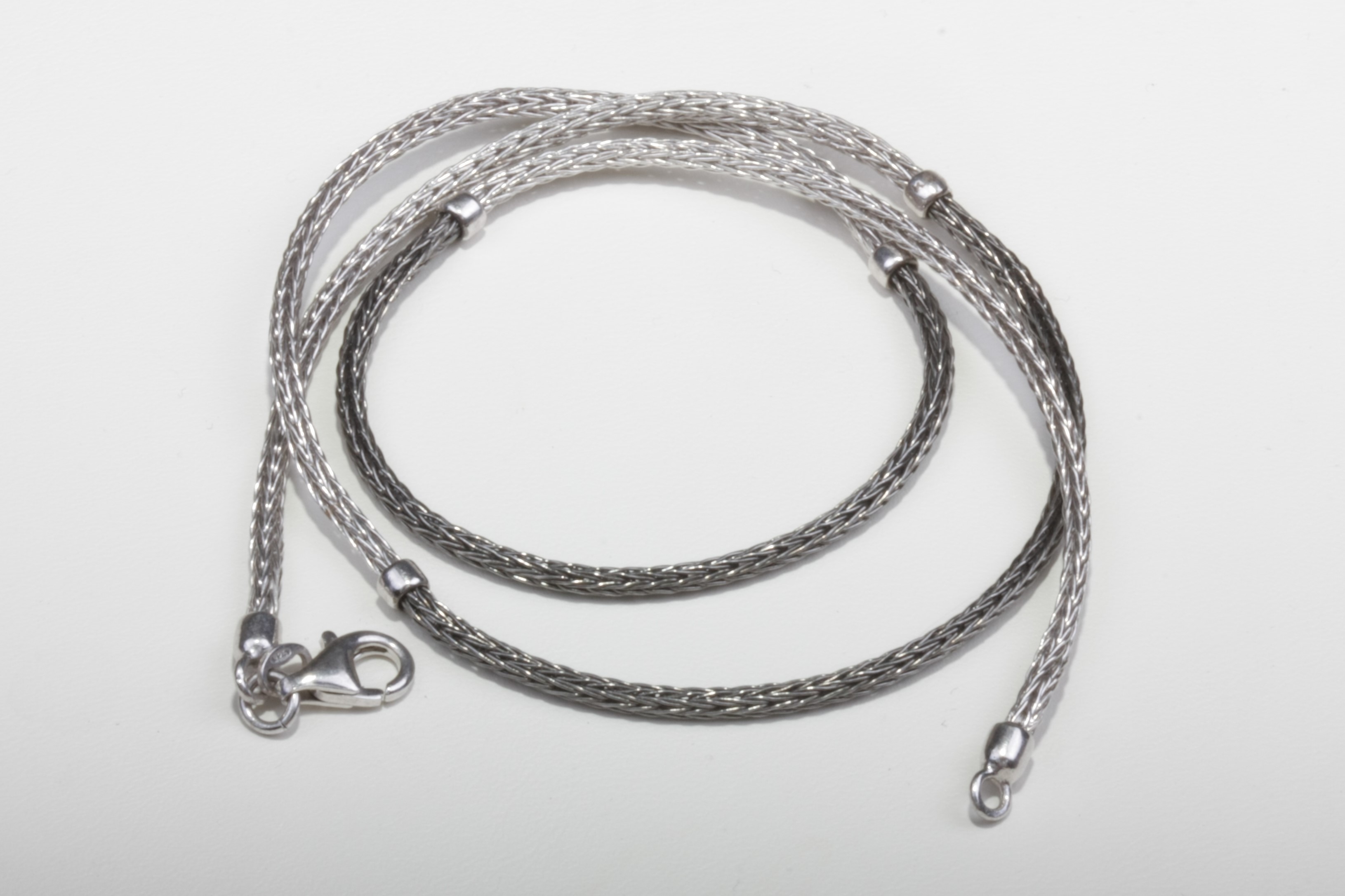 dark light tone silver chain